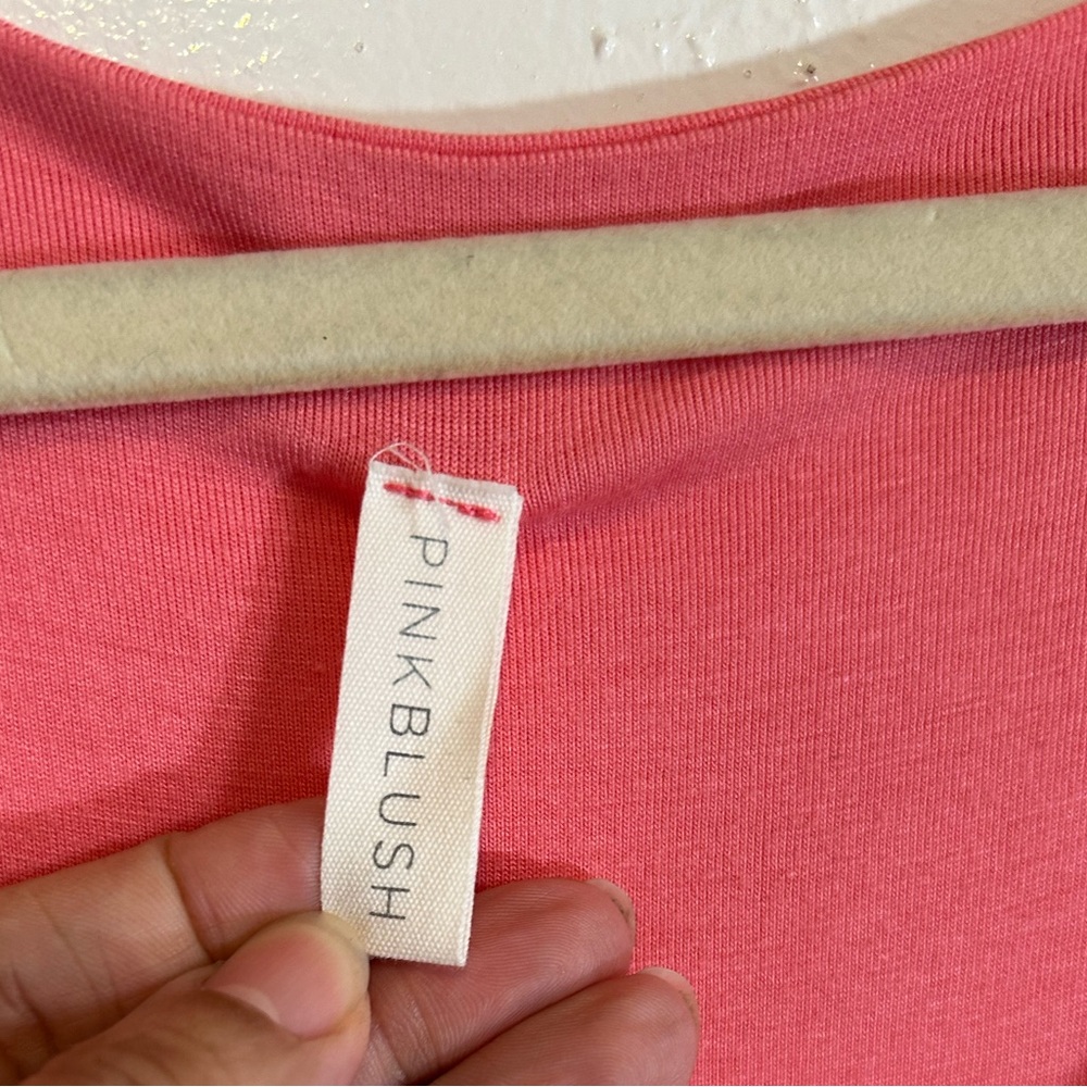 Great Condition Pink Blush Maternity dress Short Sleeve Loose Maxi Dress Sz XL - Picture 5 of 6